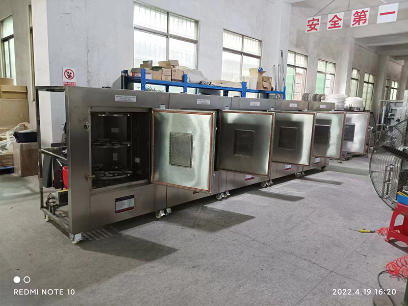 6kW雙層轉盤工業微波爐細節圖