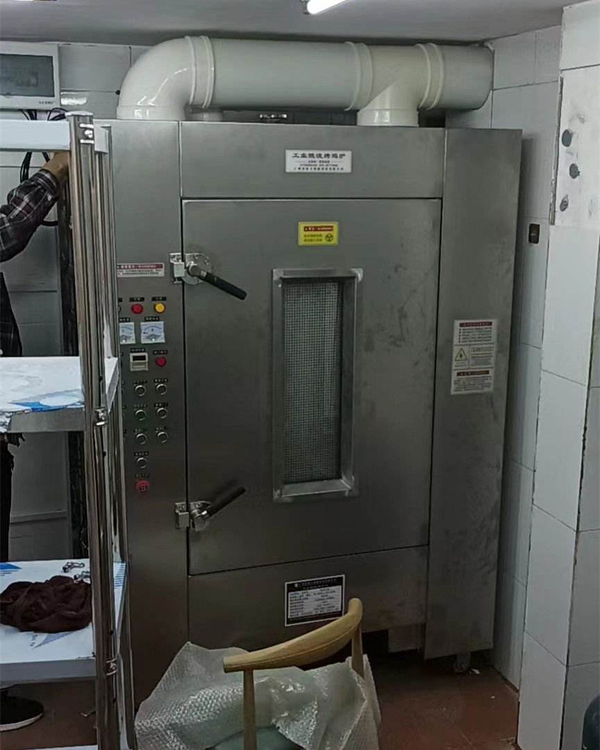 16kW工業微波烤雞爐安裝